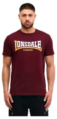 Produktbild von Lonsdale Two Tone Kurzarm-t-shirt Rot M Mann Rot M
