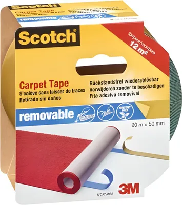Produktbild von Scotch Teppichklebeband wiederablösbar 50 mm x 20 m blau