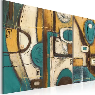 Produktbild von Modernes Wandbild 93178 (120x80) - 3 Teilig Bilder Fotografie auf Vlies Leinwand Foto Bild Dekoration Wand Bilder Kunstdruck Abstrakt