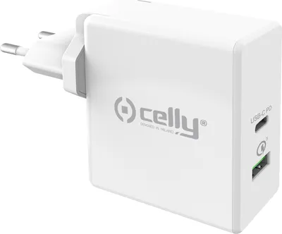 Image de Celly TCUSBC30WWH chargeur d'appareils mobiles Universel Blanc Secteur Charge rapide Intérieure