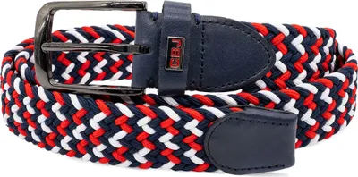 Produktbild von Cipo & Baxx Herren Stoffgürtel CG188 Red-White 85cm x 3,7cm