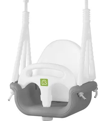 Image de Ricokids 770000 : Balançoire pour enfants 3 en 1, gris et blanc