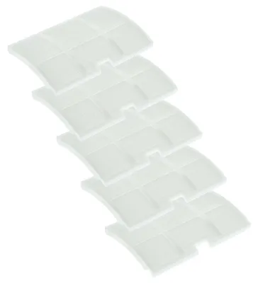 Produktbild von vhbw 5x Staubsaugerfilter Ersatz für Sebo 5143 für Staubsauger - Abluftfilter Weiß
