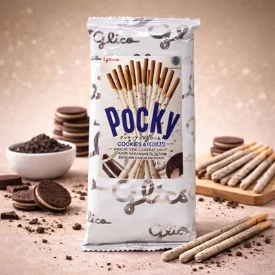 Produktbild von Glico Pocky Cookies & Cream 40g