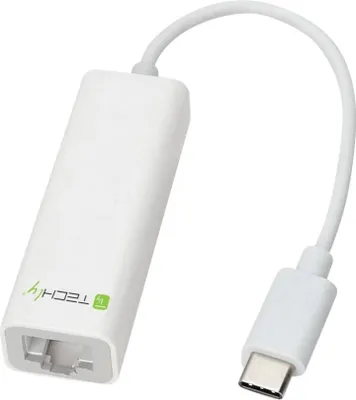 Zdjęcie produktu dla Techly IADAP USB31-ETGIGA, Przewodowa, USB, Ethernet, 1000 Mbit/s, Biały