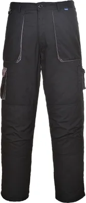 Produktbild von Portwest Herren Arbeitshose Texo Kontrast PC2057 (3XL Regulär) (Schwarz)