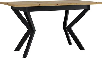 Obrázek produktu pro Rozkládací jídelní stůl 140x80 cm ALVARADO 3 - dub artisan / černý