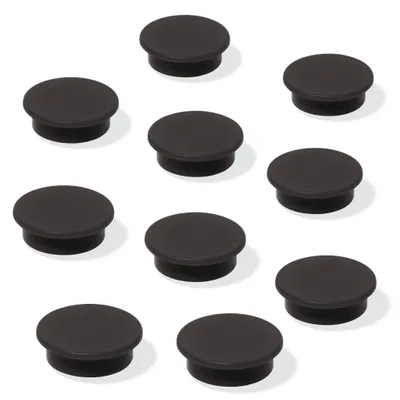 Produktbild von SIGEL MU196 Magnete für Whiteboard, Magnettafel, Kühlschrankmagnet, gute Haftkraft, schwarz, Ø 25 mm, 10 Stück