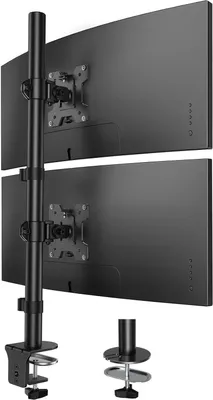 Produktbild von Doppelter Monitorständer – Monitorstapel – Ergonomisches Arbeiten – Höhenverstellbar – Für 2 Monitore, 17-32 Zoll – Schwarz