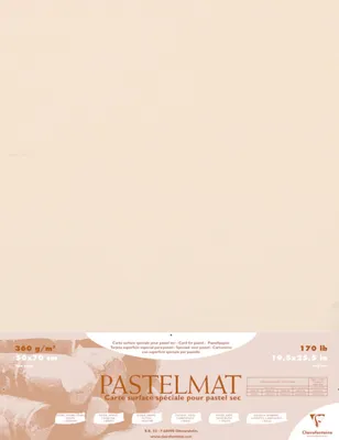 Produktbild von Clairefontaine Papier für Pastellmalerei, 5 Bogen 50x70cm, Maisfarben 96021C