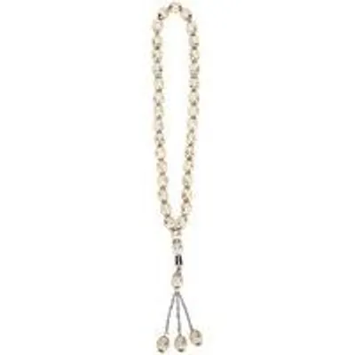 Productafbeelding van Gebedskralen - Mala Ketting Rozenkrans - Spirituele Aanbidding - Tibetaanse Hars - 35 cm Lengte 12 mm Kralen - Carneool