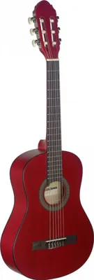 Produktbild von Stagg C410 M RED 1/2 Kindergitarre Konzertgitarre rot matt klassisc...