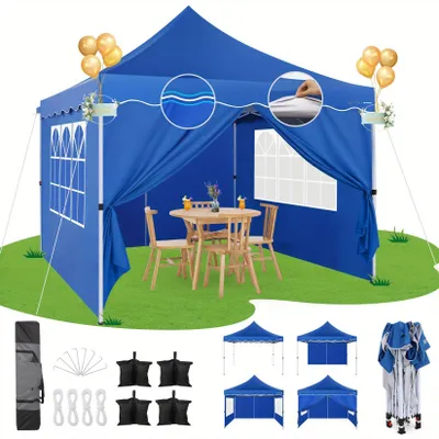 Obrázok produktu pre Partytent – Stan na párty – Záhradný stan – Stan na oslavy – Rýchlo postaviteľný – 3 x 3 metre – Vodotesný – Zosilnená konštrukcia