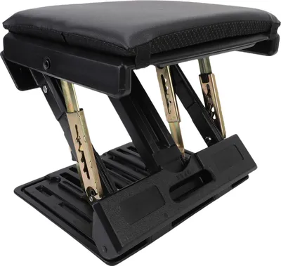 Produktbild von Verstellbare Fußstütze, 4-stufige Höhe, ergonomisch, faltbar, unter dem Schreibtisch, Massage-Fußstütze, maximale Belastung 140 Pfund, für Auto, Reise