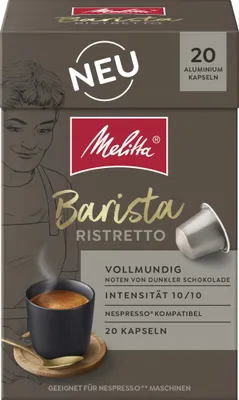 Obrázek produktu pro Melitta Barista Ristretto kapsle 20x5,5 g Pražená káva Balení 110 g
