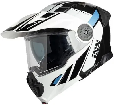 Produktbild von Venture 1.0 Klapphelm in Weiß/Schwarz/Blau, Größe XL (61/62) mit beschlaghemmenden Eigenschaften