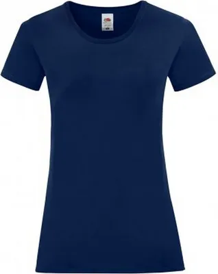 Obrázok produktu pre Dámske tričko Fruit Of The Loom Iconic, krátky rukáv PC3400 (XS) (Marineblau)