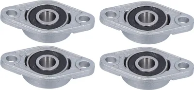 Imagen del producto de Soporte horizontal para tornillo trapezoidal, montado en brida, para impresora 3D, compatible con tornillo T8 (juego de 4 unidades)