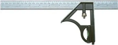 Immagine prodotto di Angolo combinato C.K, 300 mm, 30,50 cm (12"), in acciaio inox Righello in acciaio inox per la protezione dalla corrosione, con tacche permanenti