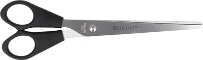 Productafbeelding van Kantoorschaar Westcott,17,1cm, met roestvrij stalen bladen  en zwarte kunststof handgreep. linkshandig