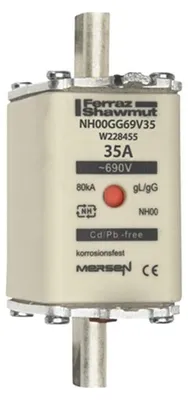 Produktbild von Mersen NH-Sicherungseinsatz SF NH00GG69V35 W228455