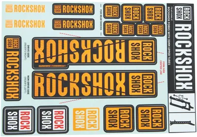 Produktbild von RockShox Dekor Set Rockshox 35 Mm Orange 2018+