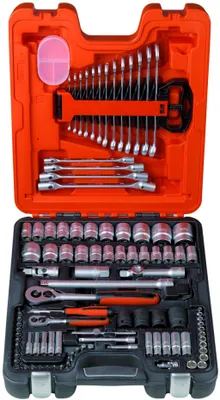 Produktbild von BAHCO Steckschlüsselsatz 1/4" und 1/2" 106-teilig S106