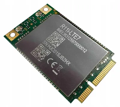 Immagine prodotto di Adattatore di rete MikroTik R11e-LTE7 miniPCIe 3G/4G/LTE 2 connettori u.FL