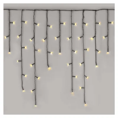 Produktbild von EMOS LED-Eisregen Lichterkette, 10m Weihnachtslichterkette + 5m Zuleitung, 600 L