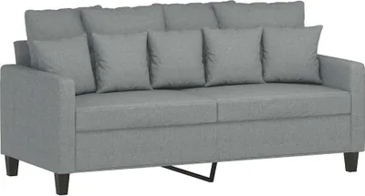 Produktbild von vidaXL 2-Sitzer-Sofa Hellgrau 140 cm Stoff
