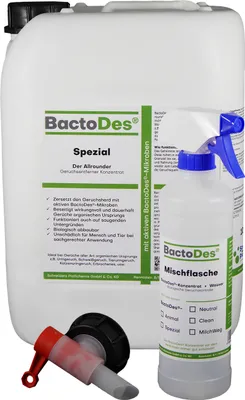 A large white plastic container with a spray bottle and a dispensing tap.