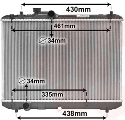 Produktbild von Van Wezel Motorkühler für Suzuki Swift