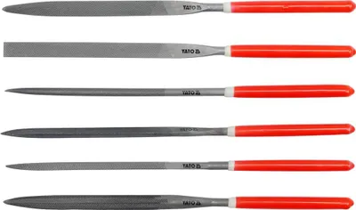 Produktbild von YATO, Modell YT-6161, Feile und Raspel, Set of Feilen, ideal für Schrupp- und Schlichtarbeiten an Metall und Holz, professionelles Werkzeug of hoher Festigkeit