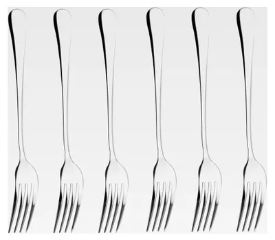 Produktbild von 6 Stück Tafelgabeln aus Edelstahl 304, 17,5 cm