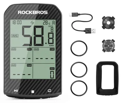 Produktbild von GPS-Fahrradcomputer mit 2,9-Zoll-LCD-Display, ANT+ und Bluetooth 5.0