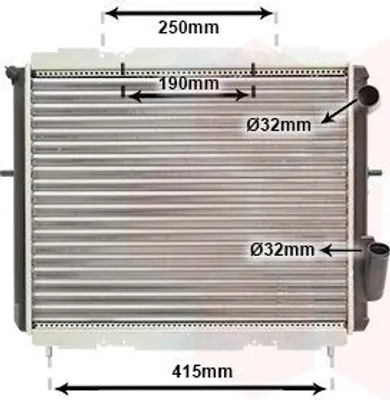 Image de Radiateur, refroidissement moteur (1710-2551) adaptable sur Renault