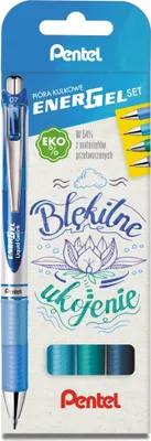 Obrázok produktu pre Pióro K Gel 0.7 Gr Pentel Bl77 4 kolory Blekit-ukojenie