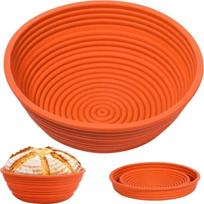 Produktbild von Siliconen Rijsmand für Brotbacken - Rund 23 cm Höhe 9 cm
