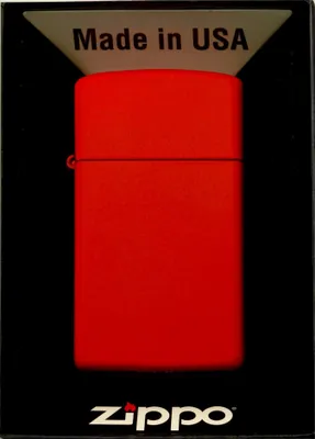 Obrázek produktu pro Zapalovač ZIPPO RED MATTE SLIM 1633-079950