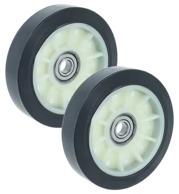 Produktbild von vhbw 2x Laufrolle für Trommel Ersatz für Beko 2974680200, 2987300200 für Waschmaschine, Wäschetrockner - 7,5 cm