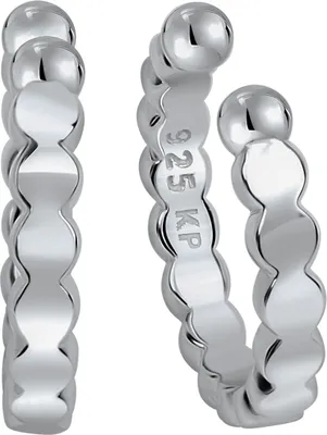 Produktbild von Zeeme Basic Ohrklemme 925/- Sterling Silber 1,2cm weiß 271220146