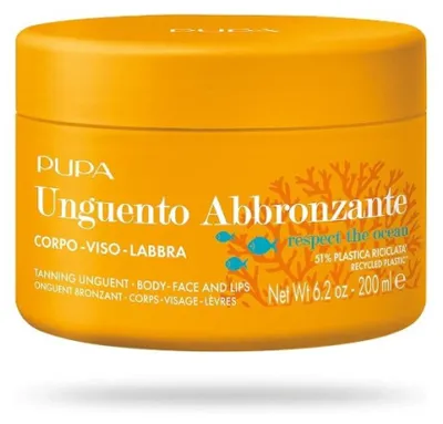 Produktbild von PUPA Milano Tanning Unguent, Gel, Körper, 200 ml, Topf, Feuchtigkeitsspendend, Weichmachend, Frauen