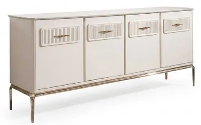 Obrázek produktu pro Komoda béžová, moderní, elegantní, nízká komoda, televizní stolek