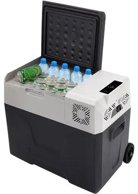 Image de Réfrigérateur-congélateur portable, refroidissement rapide, compatible avec plusieurs types d'alimentation, 30 L