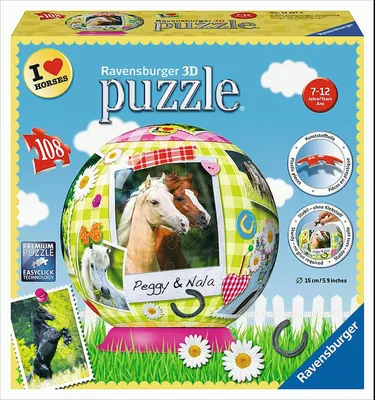 Produktbild von Alle meine Lieblingspferde 3D Puzzle-Ball 108 Teile