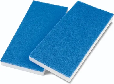 Zdjęcie produktu dla Podkładka Superhandpad z melaminy 250 x 115 x 24 mm, biała/niebieska, do uchwytu na podkładki