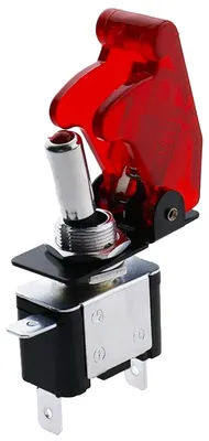 Produktbild von ProRide 12V Kippschalter ON/OFF 20A - Einpolig - Rote LED - Schutzkappe