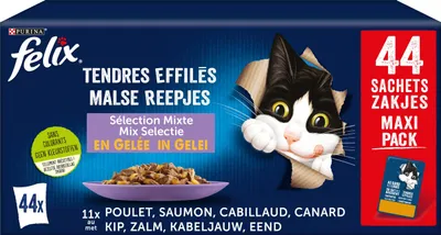 Productafbeelding van Felix Zachte Gelei, assortiment, 44 x 85 gram