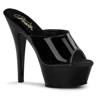 Obrázok produktu pre Dámske sandále KISS-201 značky Pleaser, čierny lesk , EU 37, US 7