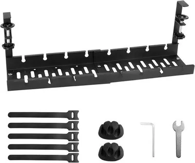 Obrázek produktu pro Sada pro vedení kabelů, černá, 305–545 cm, zasouvací